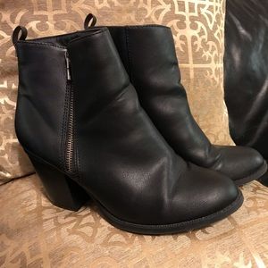 Black Leather Booties!
